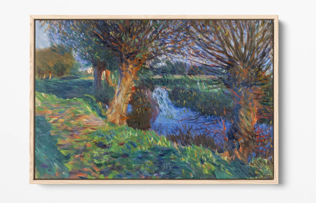 Canvas Wall Art Print With Float Effect | John Singer Sargent At Calcot Premium Frame