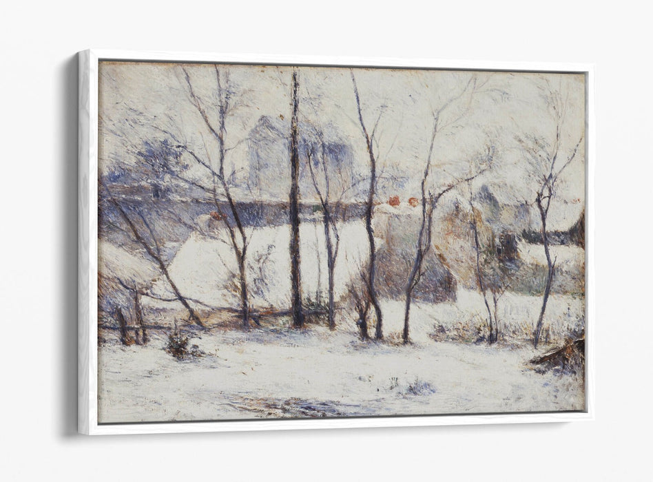 Float Effect Canvas Art - Paul Gauguin Winter Landscape Painting | Handmade, Ready To Hang
