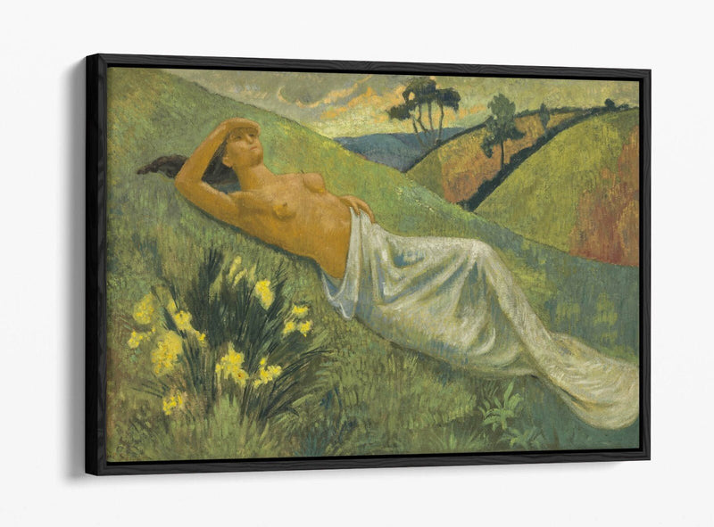 Float Effect Canvas Art – Vibrant Valkyrie At Rest Print on Premium 30mm Deep Frame