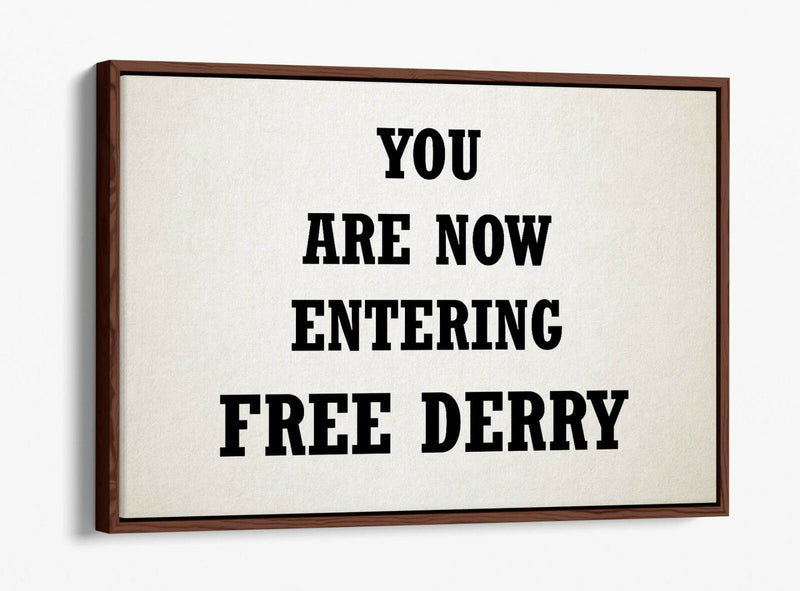 Float Effect Canvas - Handmade Derry Print on Premium Deep Frame Artwork