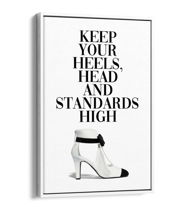 Canvas Wall Art - Float Effect Canvas Print With Premium MDF Frame - Black