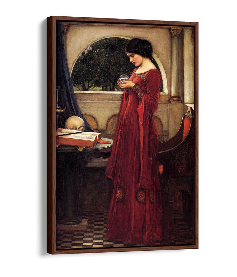 Canvas Wall Art - Handmade Burgundy Print With Float Effect & Custom Deep Frame