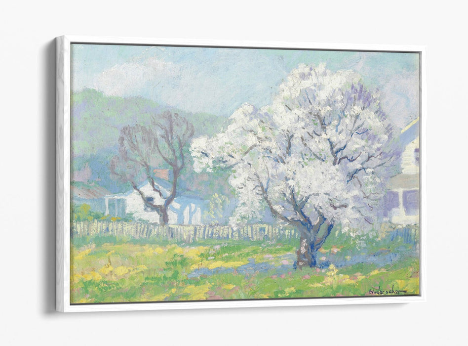 FRANK NUDERSCHER, CHERRY BLOSSOMS -FLOAT EFFECT CANVAS WALL ART PRINT