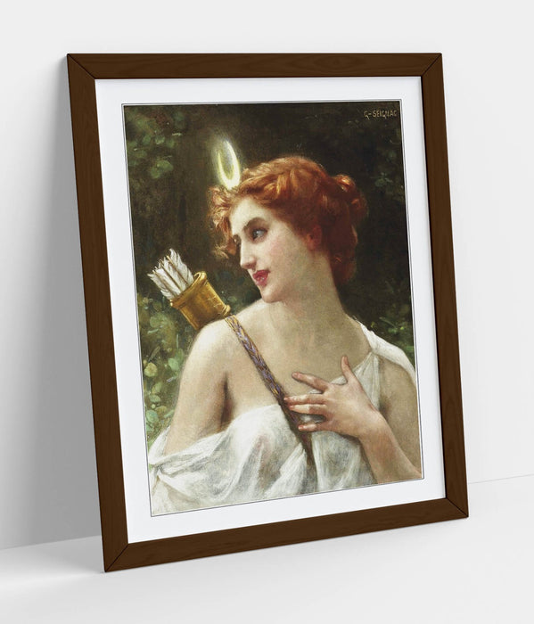 Framed Wall Art Featuring Guillaume Seignac Diana The Huntress Print - Handmade UK Art