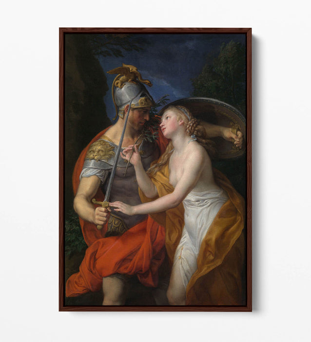 POMPEO BATONI, ALLEGORY OF PEACE AND WAR -FLOAT EFFECT CANVAS WALL ART PIC PRINT