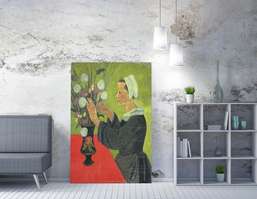 PAUL SERUSIER, BRETON WITH A BOUQUET -CANVAS WALL ART ARTWORK PRINT