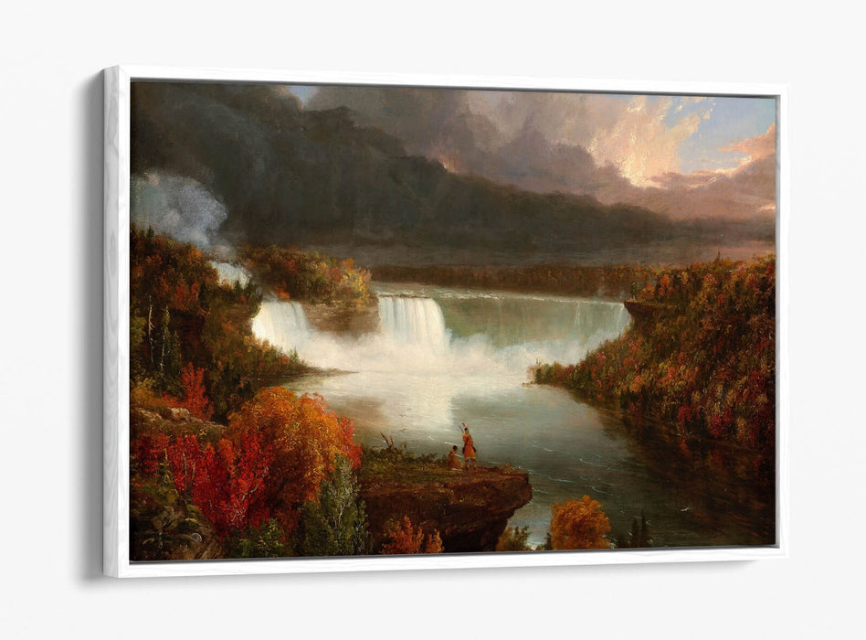 Canvas Wall Art - Thomas Cole Niagara Falls Print | Float Effect Handmade Canvas