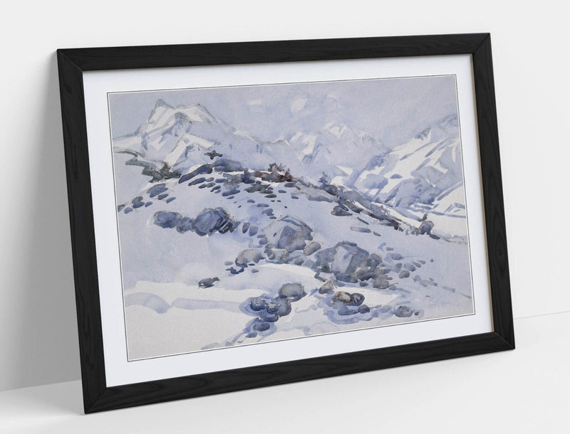 Framed Wall Art - Margaret Stoddart Ball Hut Artwork | Matte Paper Print, UK Made Wood Grain Frame