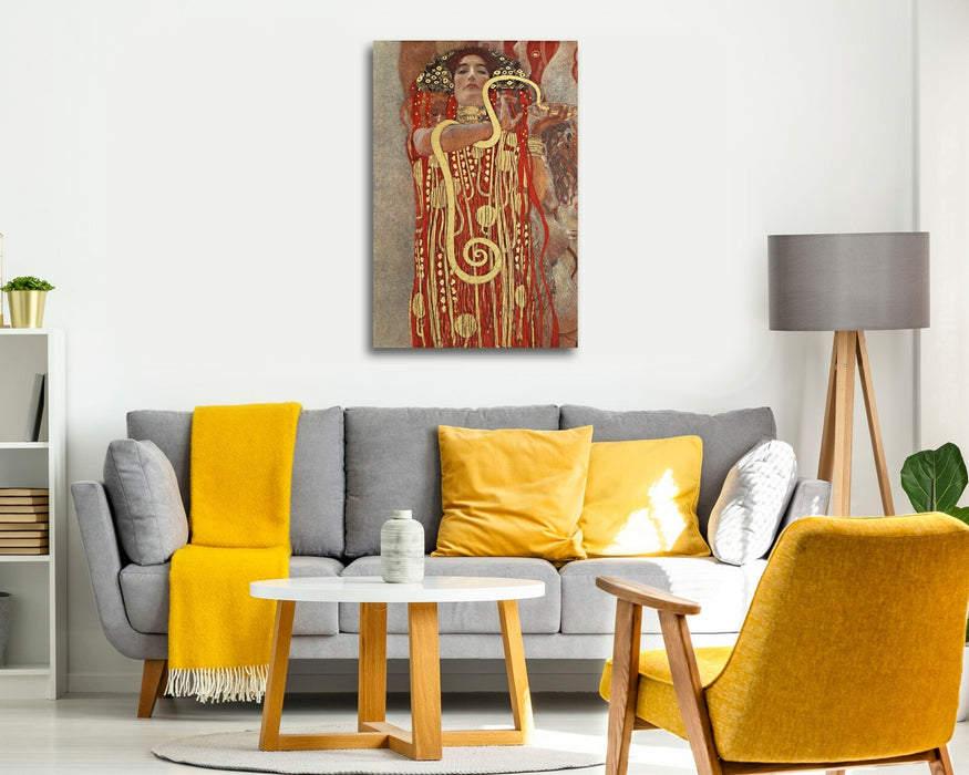 CANVAS WALL ART PRINT ARTWORK PICTURE FRAMED POSTER Gustav Klimt Hygieia Goddess