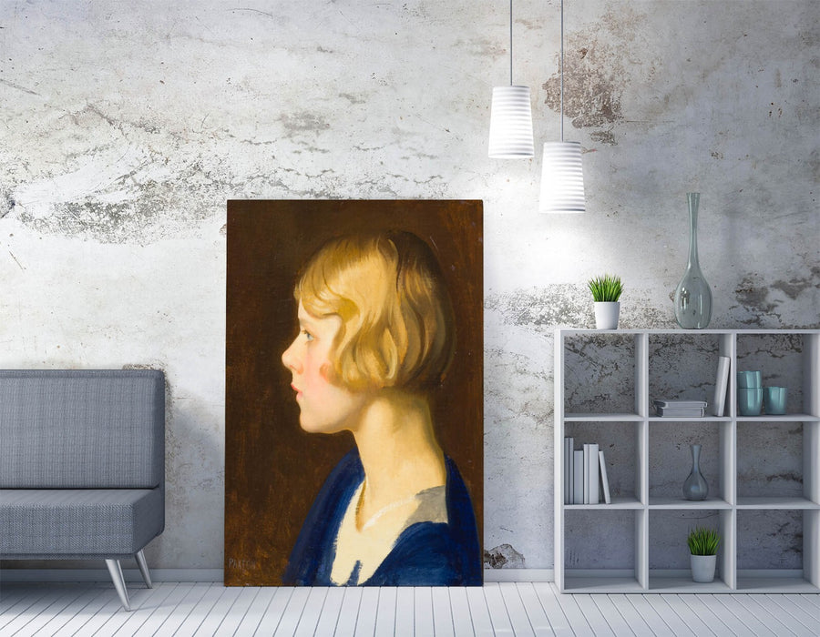 Canvas Wall Art Featuring William McGregor Paxton Edna - Handmade Vibrant Print