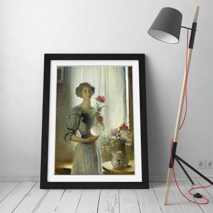 Framed Wall Art Poster Featuring John White Alexander June Painting - Handmade UK