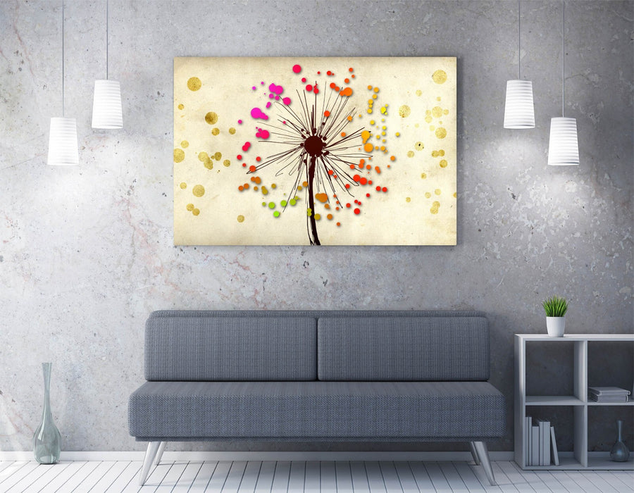 Dandelion Wall Art - Premium Canvas Wall Art | Framed Canvas Print, Ready To Hang