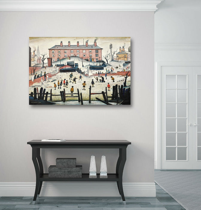 The Cricket Match People CANVAS WALL ART PRINT ARTWORK PAINTING LS Lowry Style