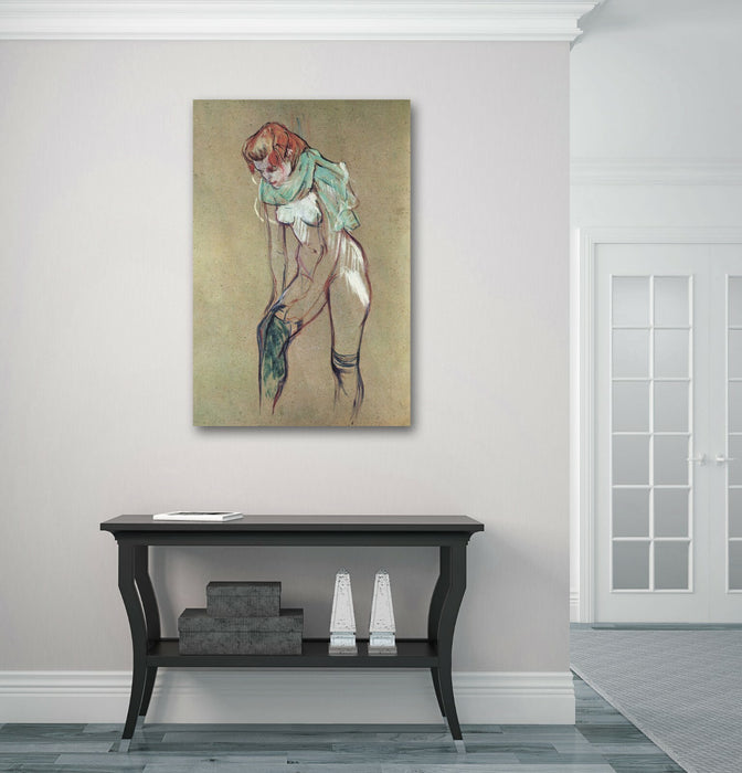 Canvas Wall Art - Henri Lautrec Print | Attractive Woman Artwork Ready To Hang