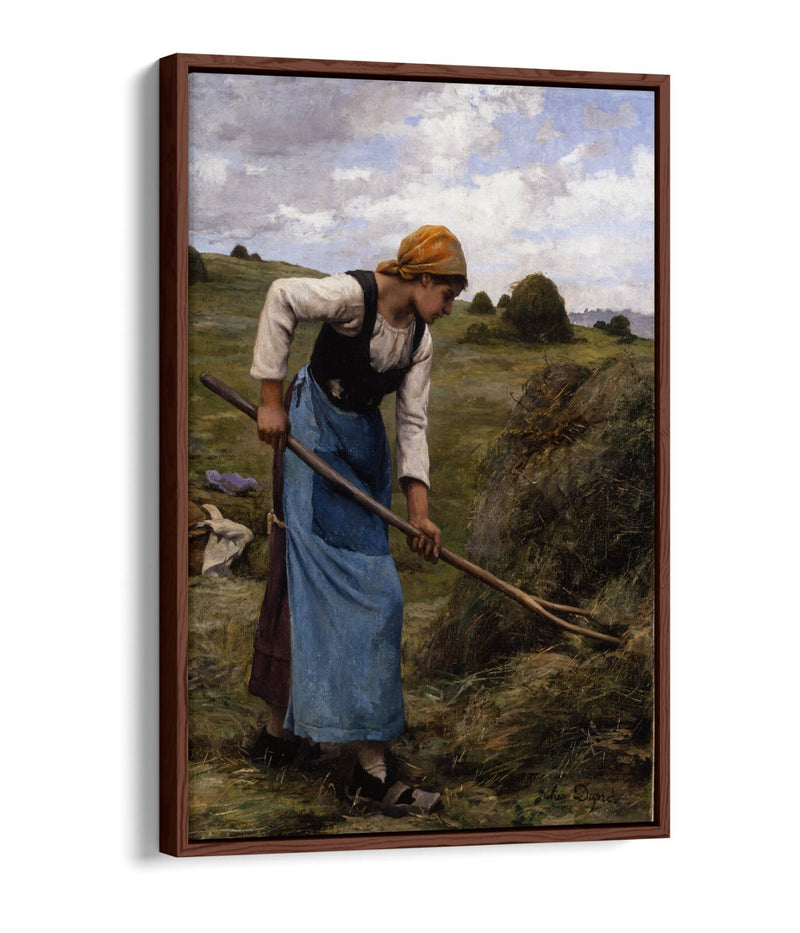 Float Effect Canvas Art - Julien Dupre Haymaking, Premium Handmade Wall Print