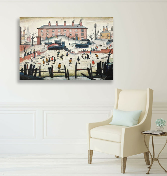 The Cricket Match People CANVAS WALL ART PRINT ARTWORK PAINTING LS Lowry Style