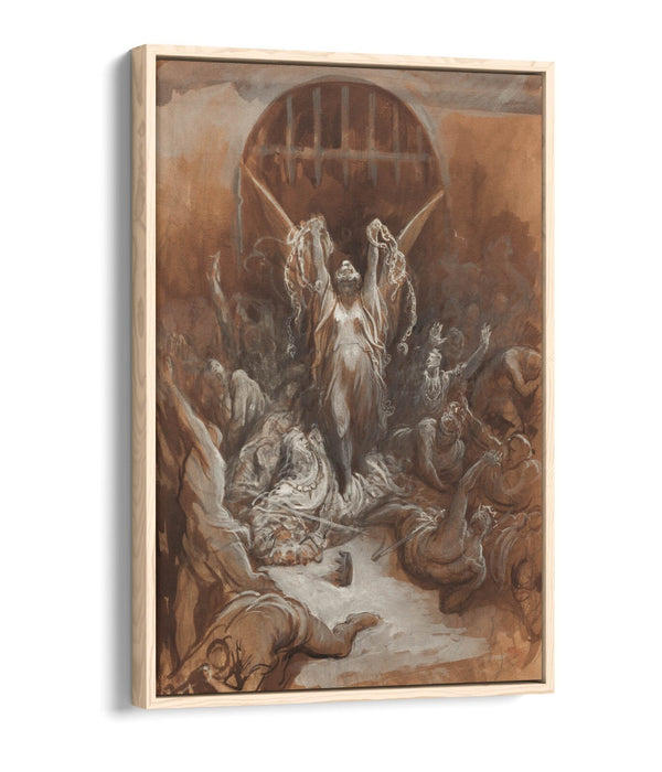 GUSTAVE DORE, LIBERTY -FLOAT EFFECT CANVAS WALL ART PRINT