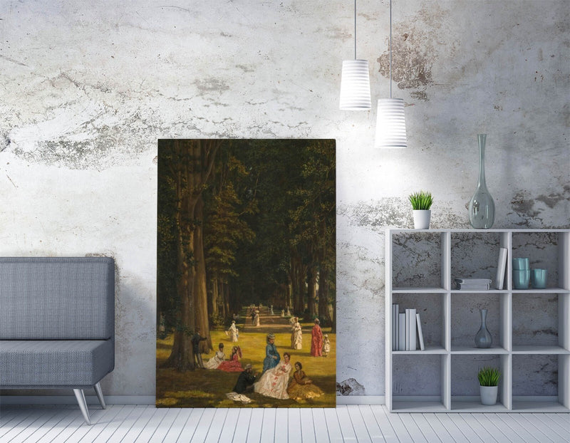 Canvas Wall Art - Valentine Cameron Prinsep The Avenue Premium Print On Archival Grade Canvas