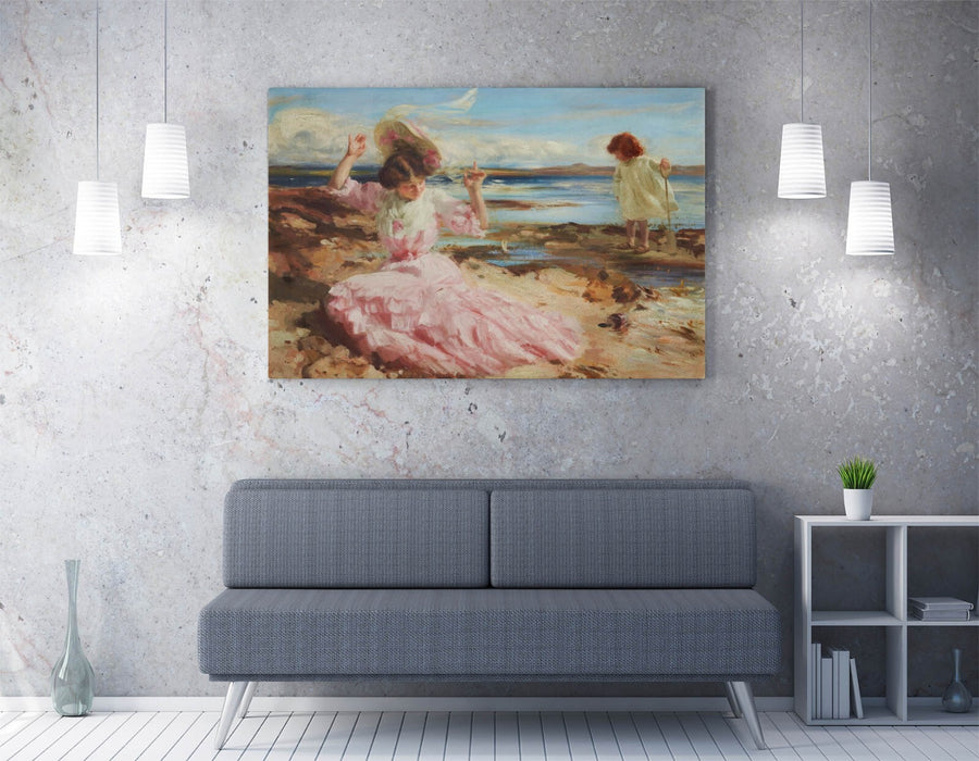 Canvas Wall Art - Charles Sims By Summer Seas, Handmade Canvas Print With Scratch Resistant Finish