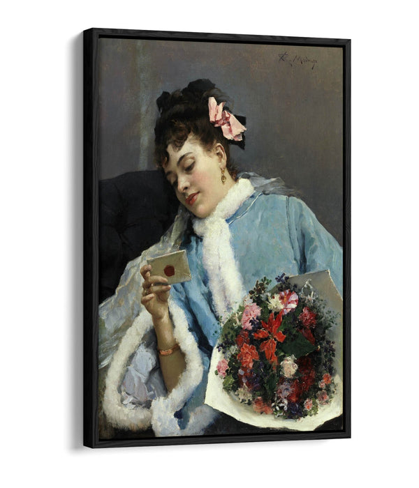 Float Effect Canvas Art – Raimundo Madrazo Love Letter Print, Ready to Hang