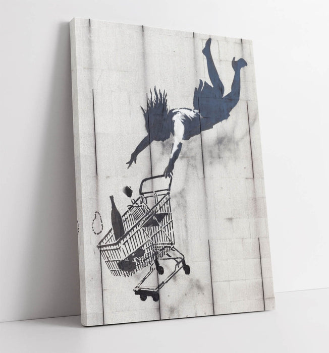 Banksy Graffiti Canvas – Urban Street Art Canvas Wall Art Print with Scratch Resistant Finish