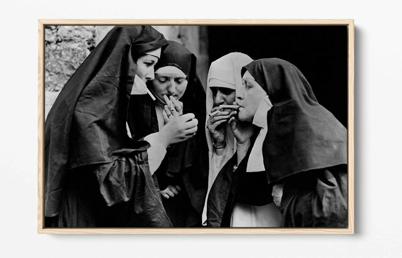 Canvas Wall Art - Iconic Vintage Photo Print With Float Effect Frame | Handmade UK