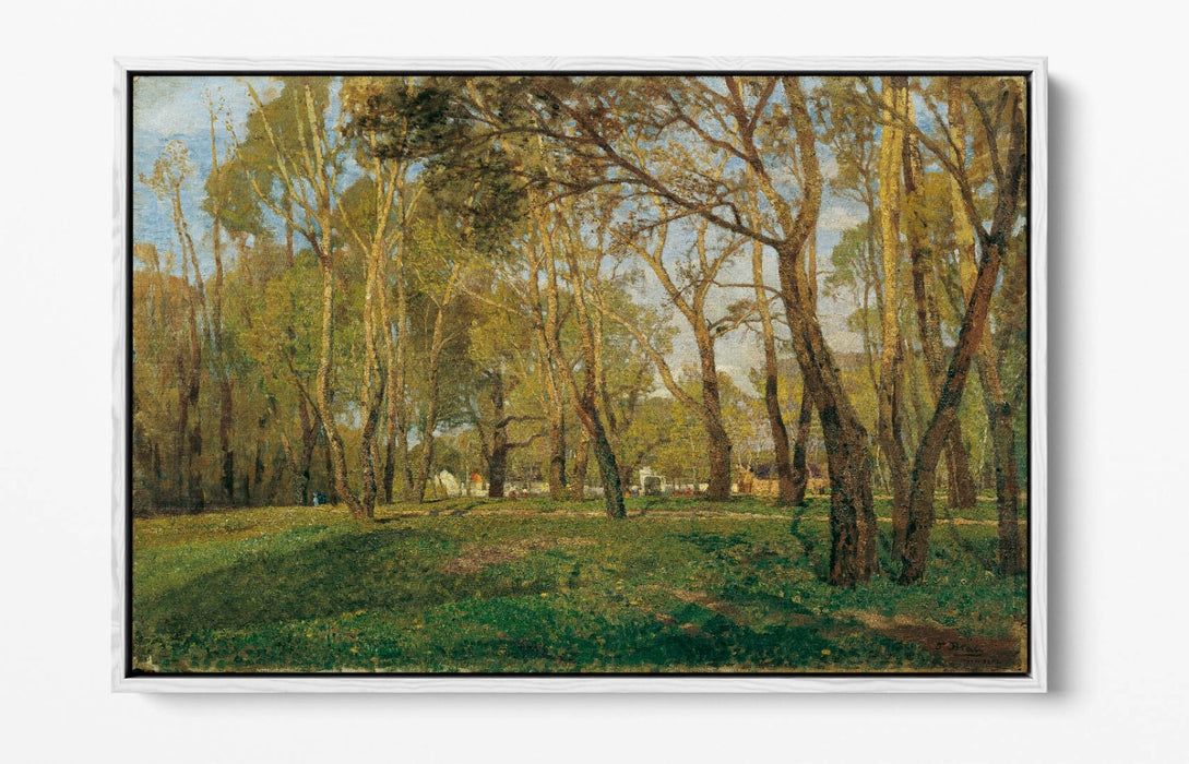 TINA BLAU, KRIEAU IM PRATER -FLOAT EFFECT CANVAS WALL ART PIC PRINT