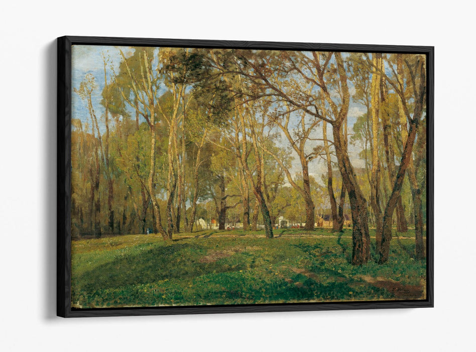 TINA BLAU, KRIEAU IM PRATER -FLOAT EFFECT CANVAS WALL ART PIC PRINT