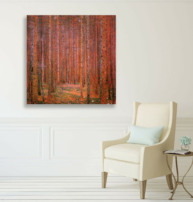 Gustav Klimt Fir Forest CANVAS WALL ART PICTURE PRINT PAINTING HOME DESIGN