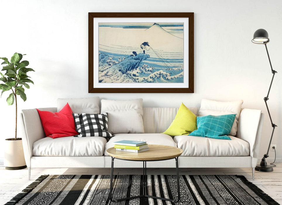 Framed Art Poster – Hokusai Kajikazawa in Kai Province | Handmade UK Frame
