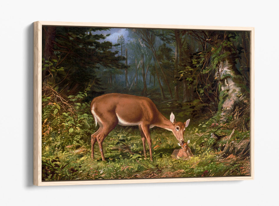 Canvas Wall Art – Maternal Love Float Effect Canvas Art Print with Premium Varnish Finish