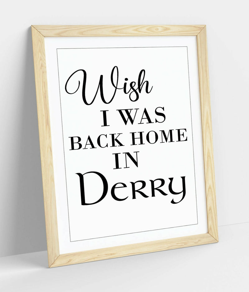 Framed Wall Art Featuring Lyric Wall Art Quote Picture Print with Natural Wood Frame