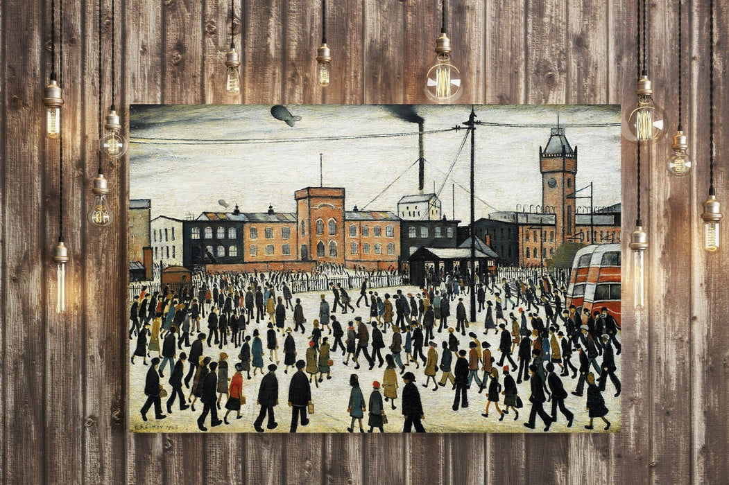 Going to Work CANVAS WALL ART PRINT ARTWORK PAINTING PICTURE Ls Lowry Style