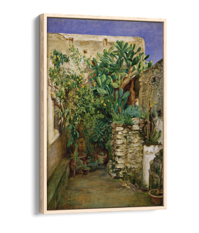 Canvas Wall Art Print - Eastern Courtyard Float Effect, Handmade UK Canvas Art