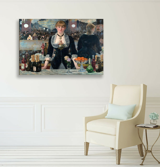 CANVAS WALL ART  PAINTING PRINT ARTWORK Edouard Manet A Bar at Folies Berghre