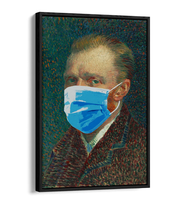 Float Effect Canvas Art - Van Gogh Portrait Print | Banksy Style Wall Decor