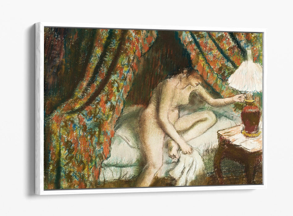 Canvas Wall Art Print - Edgar Degas Nude Woman Painting on Float Effect Canvas