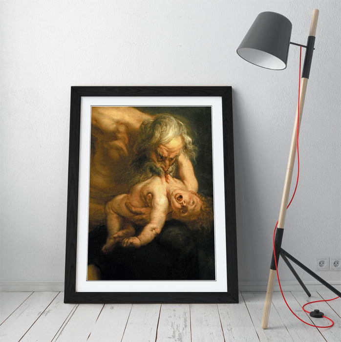 Framed Art Poster – Peter Paul Rubens Saturn Painting Print | Handmade UK Frames