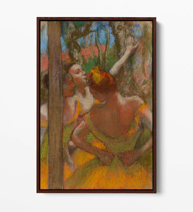 EDGAR DEGAS, DANCERS -FLOAT EFFECT CANVAS WALL ART PRINT