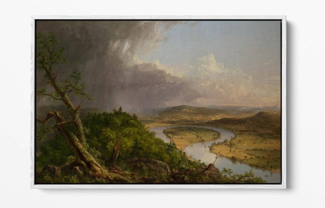 THOMAS COLE, THE OXBOW -FLOAT EFFECT CANVAS WALL ART PRINT
