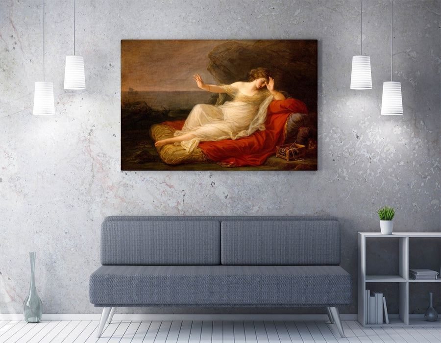 Canvas Wall Art – Angelica Kauffman Ariadne Abandoned Print on Custom Frame