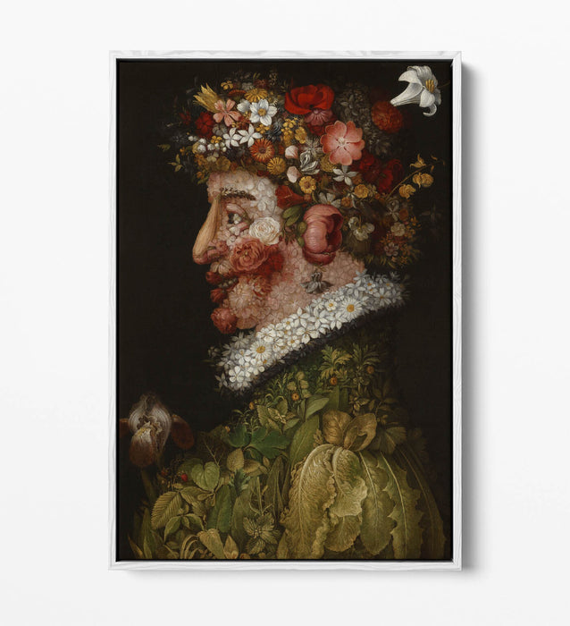Canvas Wall Art - Giuseppe Acrimboldo La Primavera | Float Effect Canvas Print