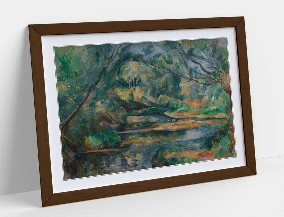 Framed Wall Art - Paul Cezanne The Brook Painting | Handmade UK Art Poster