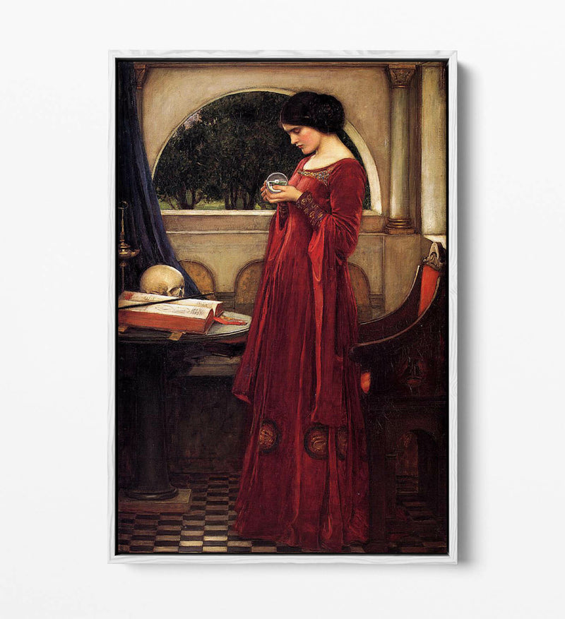 Canvas Wall Art - Handmade Burgundy Print With Float Effect & Custom Deep Frame