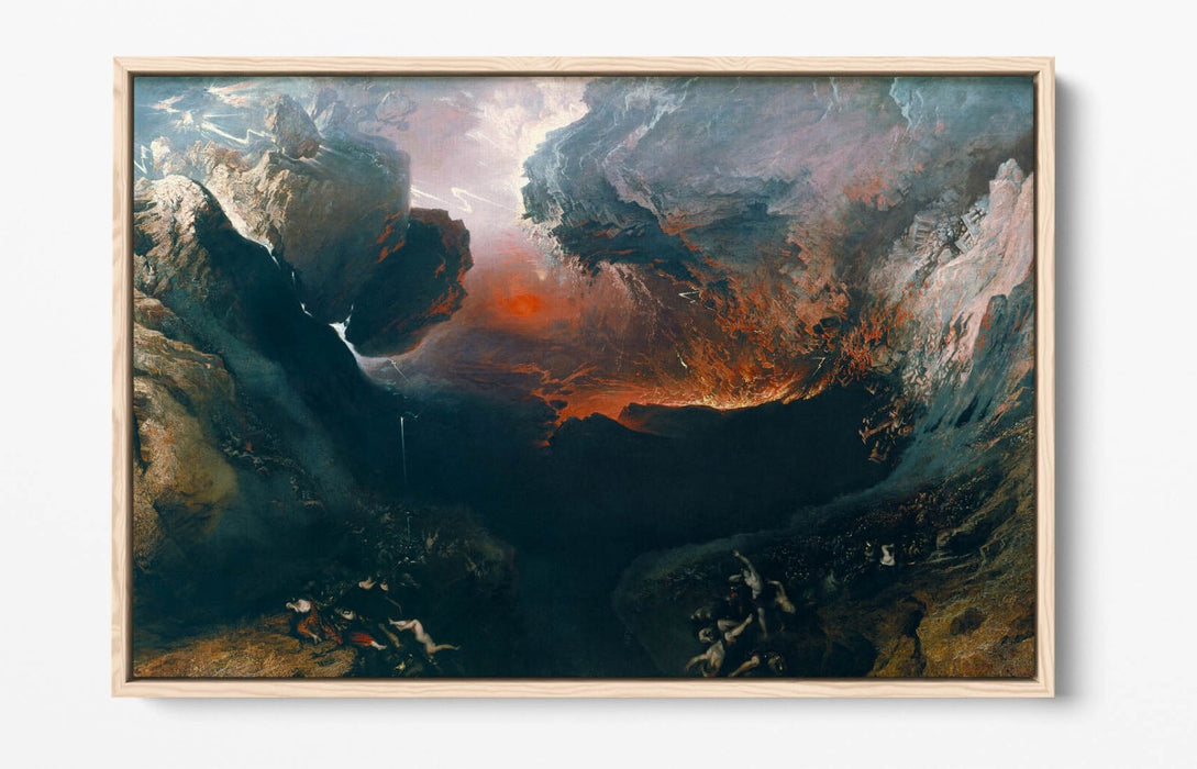 Float Effect Canvas Art – John Martin The Great Day Of His Wrath Gallery Style Print