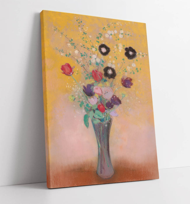 ODILON REDON, VASE OF FLOWERS -CANVAS WALL ARTWORK PICTURE PRINT