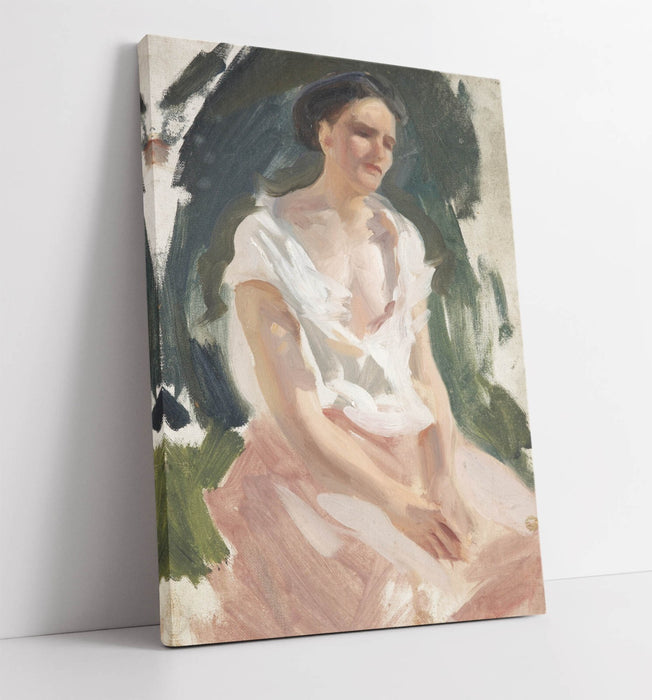 Canvas Wall Art - Woman Figure Artwork Print | Handmade Canvas Painting Print