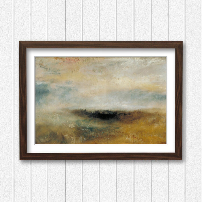 Framed Art Poster - J M W Turner Storm Coming Classic Painting Print | UK Handmade Frame