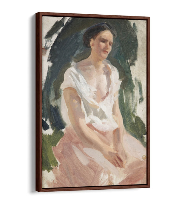Float Effect Canvas Art – Woman Figure Canvas Print | Premium Varnish Finish