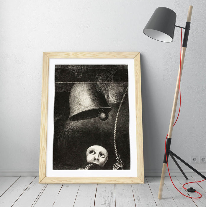 Framed Wall Art - Odilon Redon Funeral Mask Painting | Handmade Wall Decor